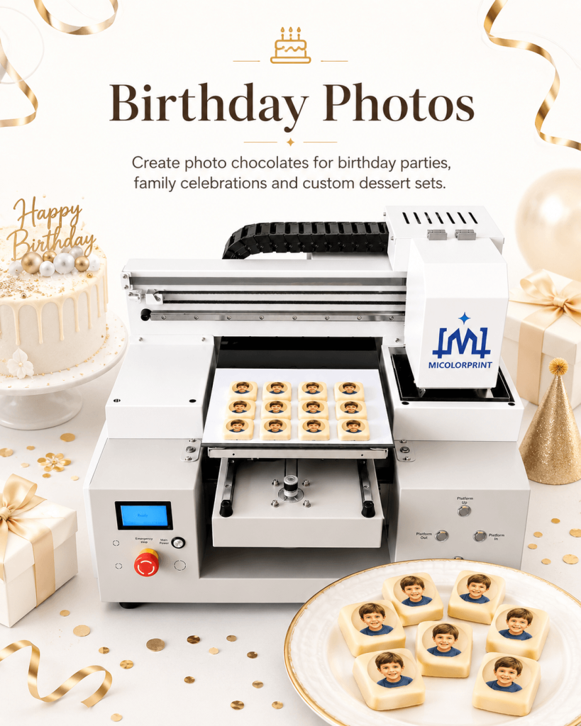 birthday photo chocolate printing sample