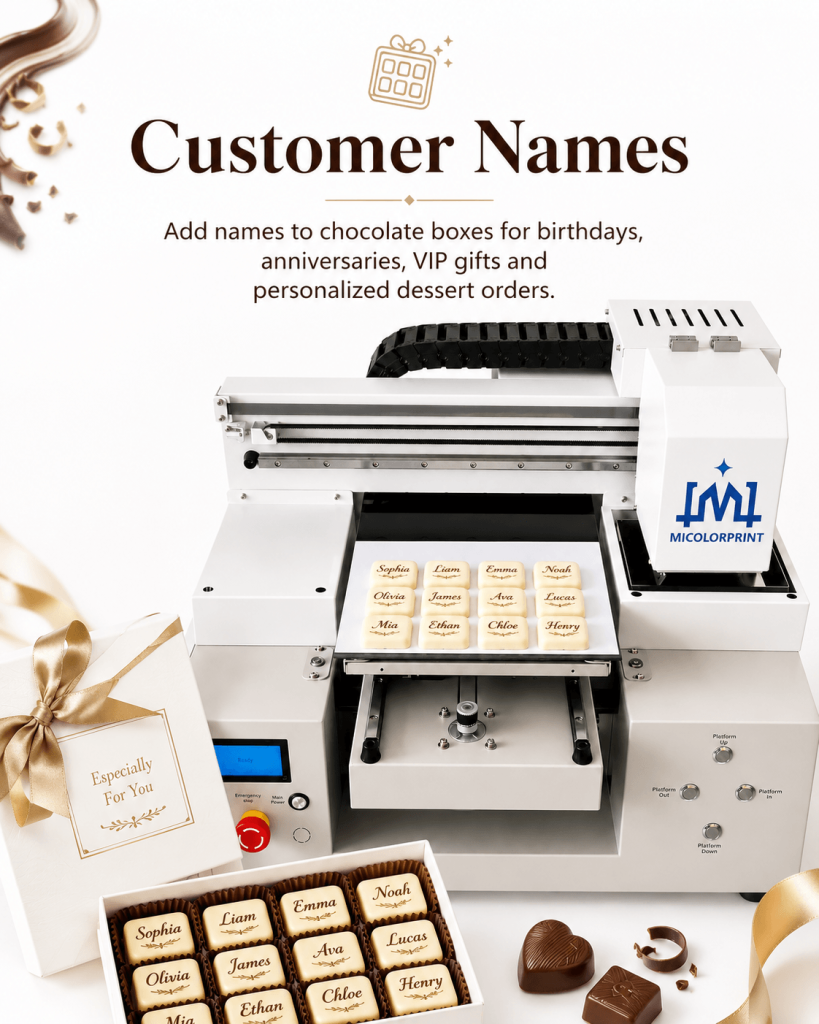 personalized name chocolate printing