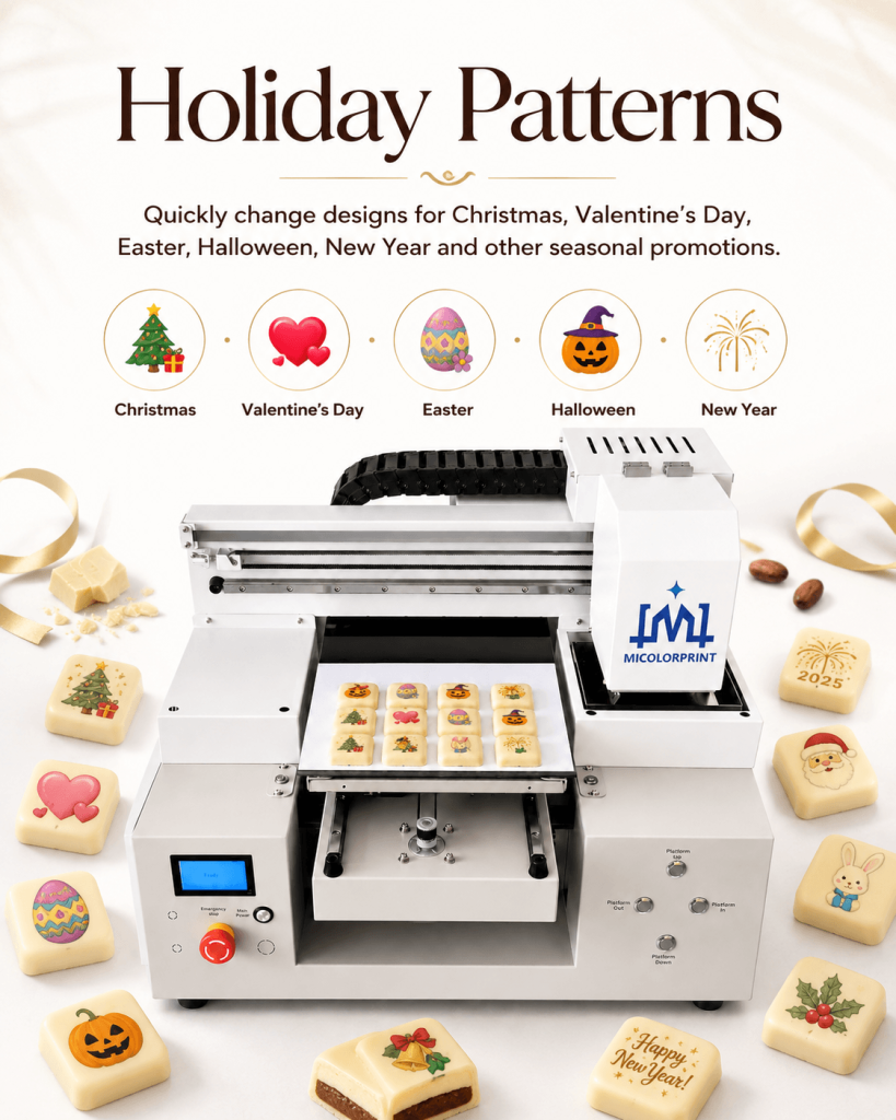 holiday chocolate printing patterns