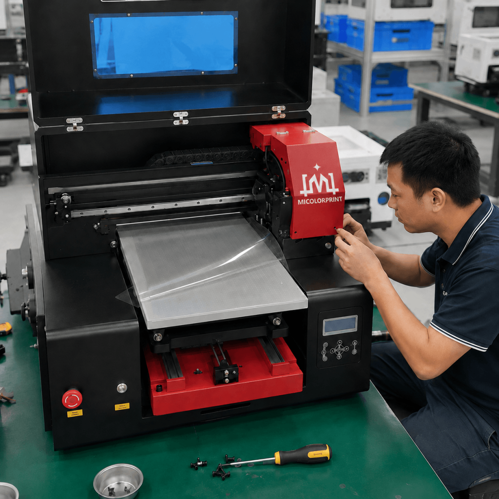 A3 uv dtf printer for Film Feeding Test