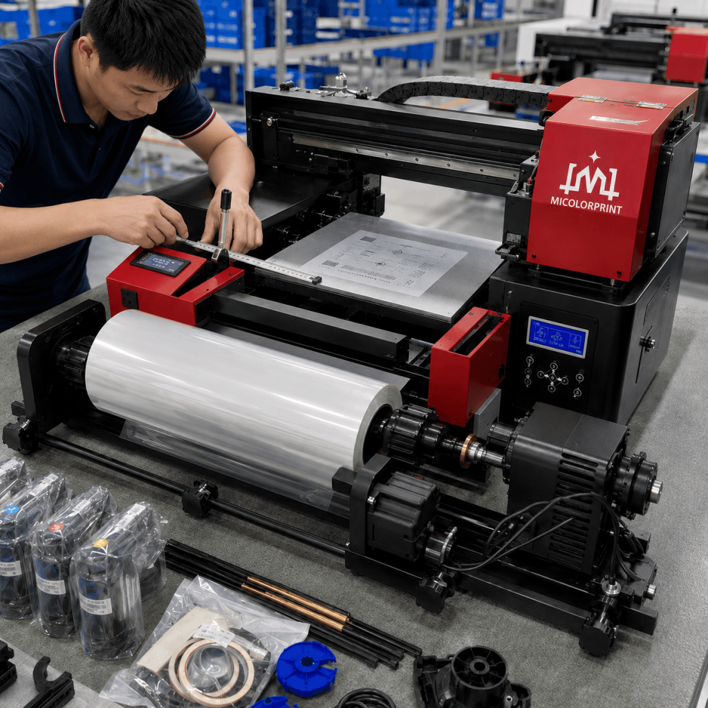 small uv dtf printer of Film Feeding Test