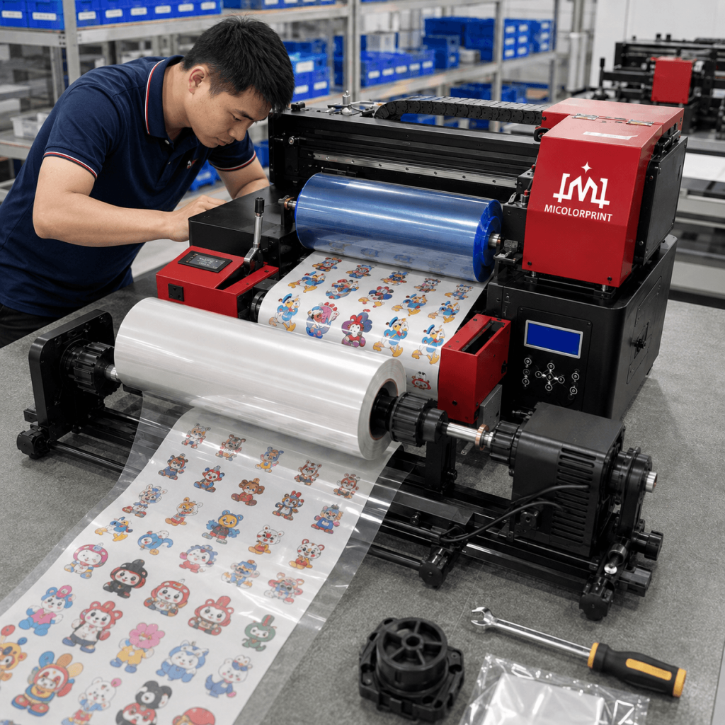 small uv dtf printer of Laminating Test