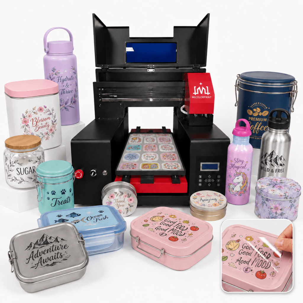 A3 uv dtf printer for Plastic and Metal Containers