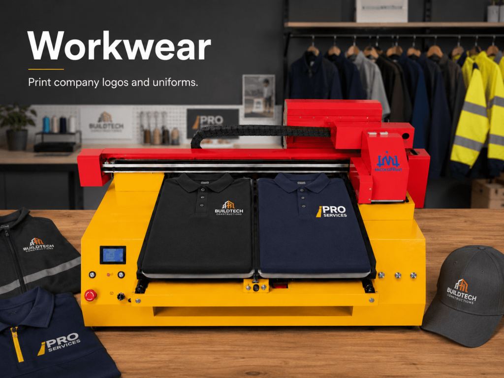 A2 dtg printer for Workwear