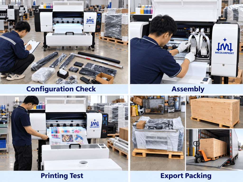 dtf printer for check+test+package+shipping